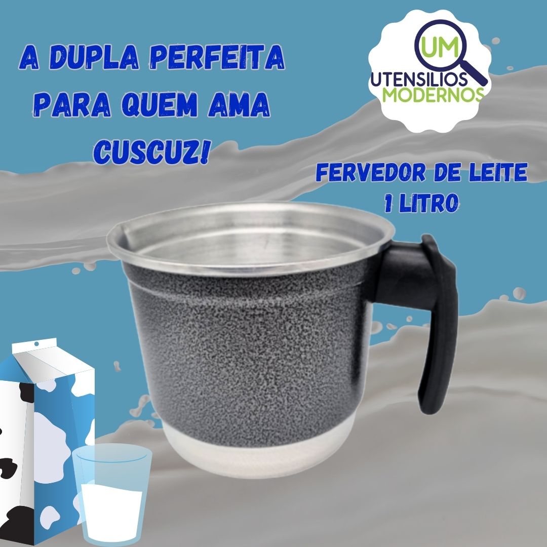 Cuscuzeiro Nordestino Aluminio Craqueado nº18 4 Porções Fervedor nº12 1 Litro